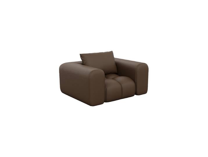 Design Echtleder Loungesessel „Velina“ Echtleder Choco Brown BLOOMINGLOFT Collection