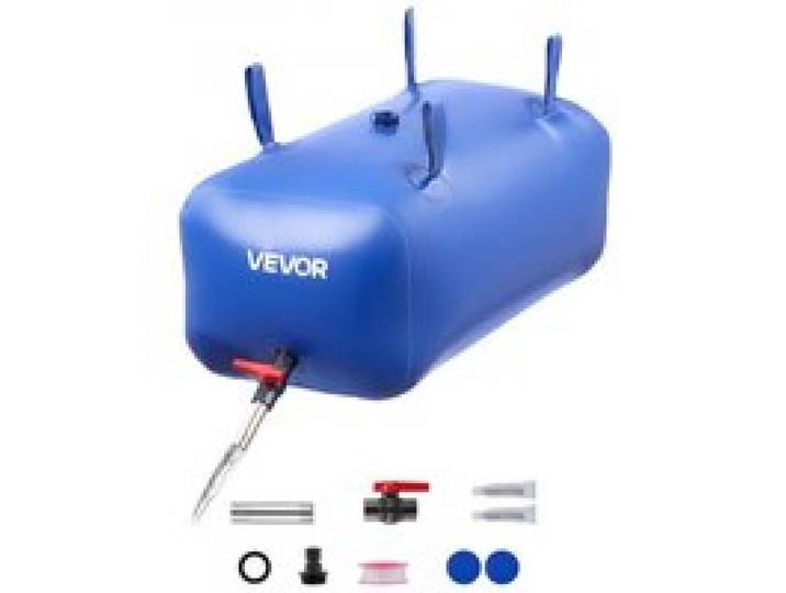 VEVOR Wasserspeicherblase, 113 L PVC-Weichwasserbeutel, Wasserspeicherbehälter, auslaufsicherer & verschleißfester Wohnmobil-Wassertank für die Bewässerung von Outdoor, Wohnmobil, LKW