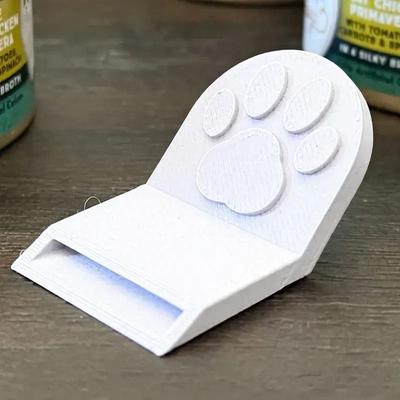 Uplift Picks Ergonomic Pet Food Can Opener Easy Grip Non Slip Tool For Cat And Dog Food white