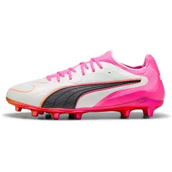 PUMA King 20 Ultimate FG/AG Fußballschuhe 05 - PUMA white/poison pink/bright aqua 48