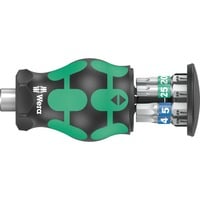 Kraftform Kompakt Stubby Magazin 3 Bit-Satz schwarz/grün, 7-teilig