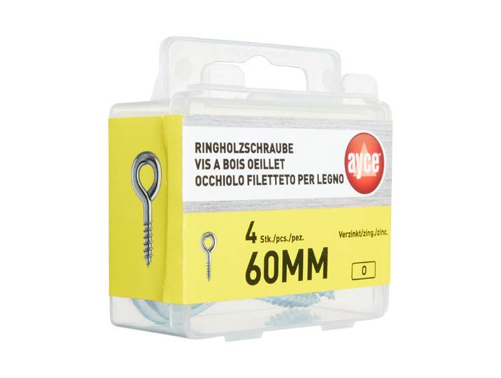 Ayce Ringschraube Verzinkt 60 mm 4.3 mm