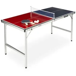 relaxdays Tischtennisplatte klappbar mit Zubehör