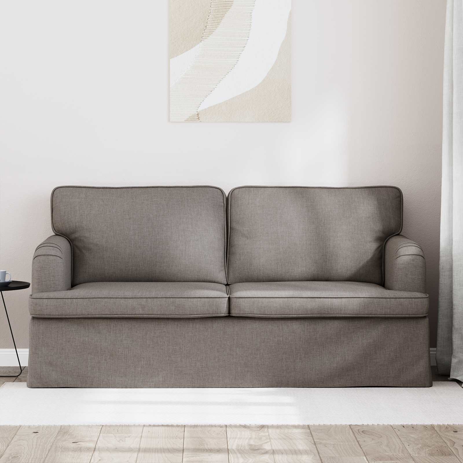 vidaXL Canapé Taupe 162 x 80 x 85 cm tissu