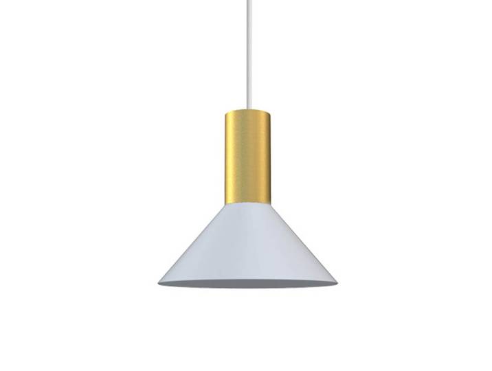 Witte hanglamp Hermanos met goud Lyora - 8040