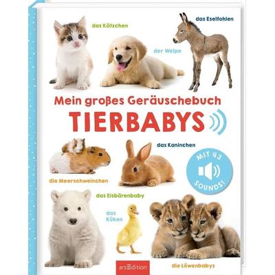 Mein großes Geräuschebuch – Tierbabys, Gebundene Ausgabe von , arsedition, 978-3-8458-6098-5