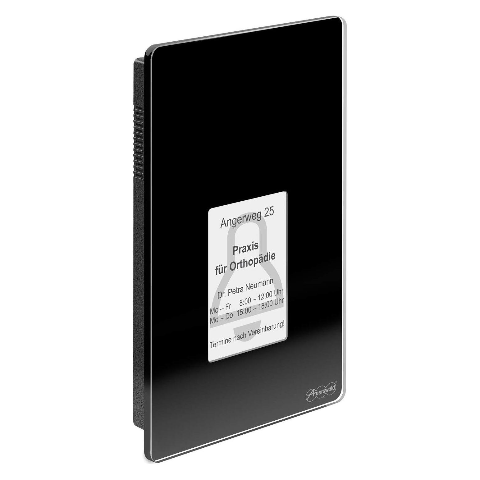 Auerswald TFS-Dialog 400 Sprechanlagen-System schwarz für a/b-Schnittstellen mit eleganter Glassfront (Kabelgebunden) (90061)