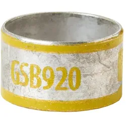 ABB GSC1563 Schirmanschluss f. mehrfach abgesch. Kabel, Innen-⌀ von 39.7 mm, B196, gelb zweiteilig - Aussenhülse, Kupfer ASTM 7TAI029070R0047  - 1250 Stück