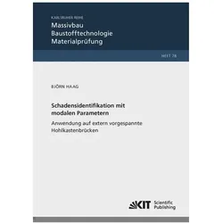 Schadensidentifikation mit modalen Parametern: Anwendung auf extern vorgespannte Hohlkastenbrücken, Fachbücher von Björn Haag