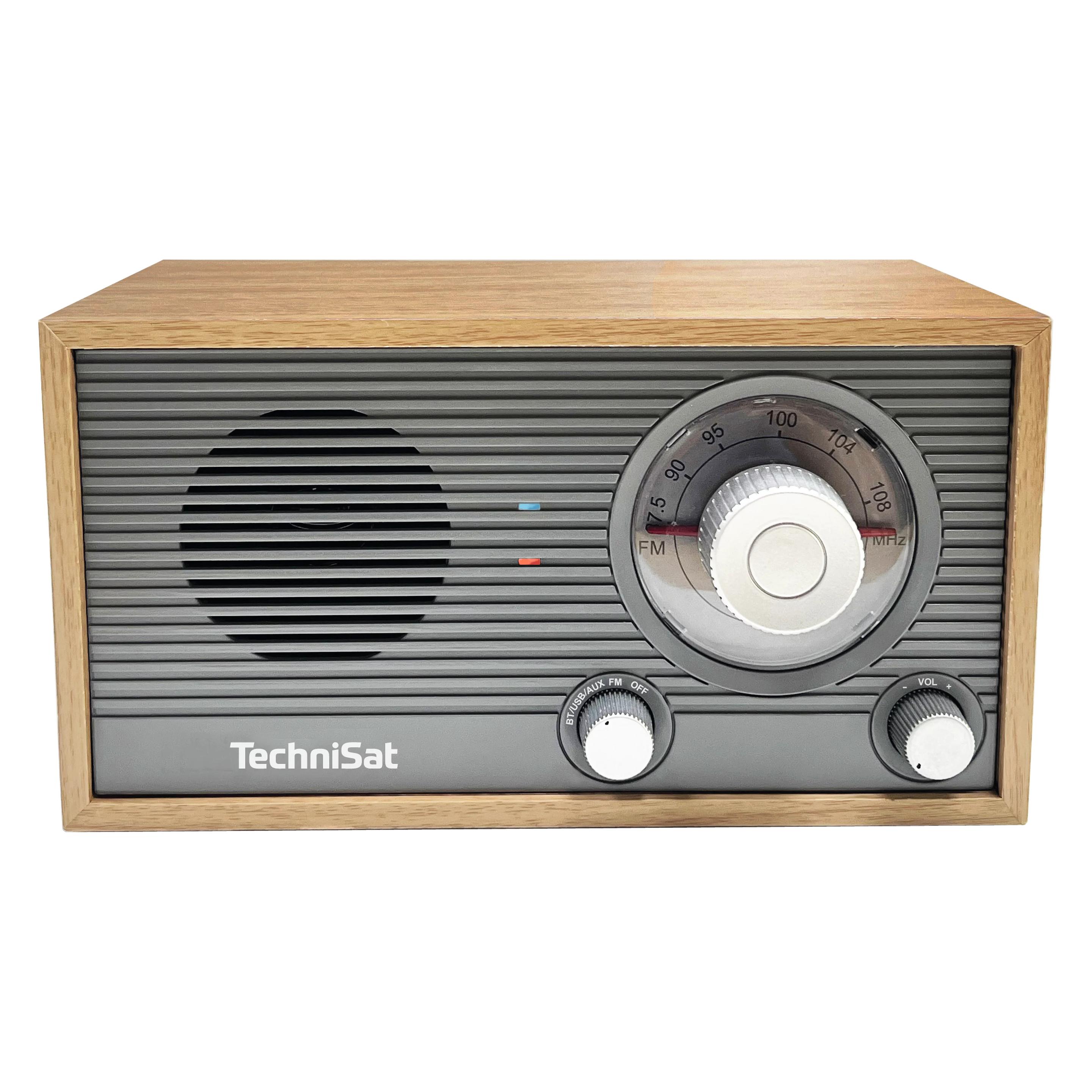 TechniSat CLASSIC 205 grau/ Golden Eiche (DAB, FM, Bluetooth) (V058A8F)