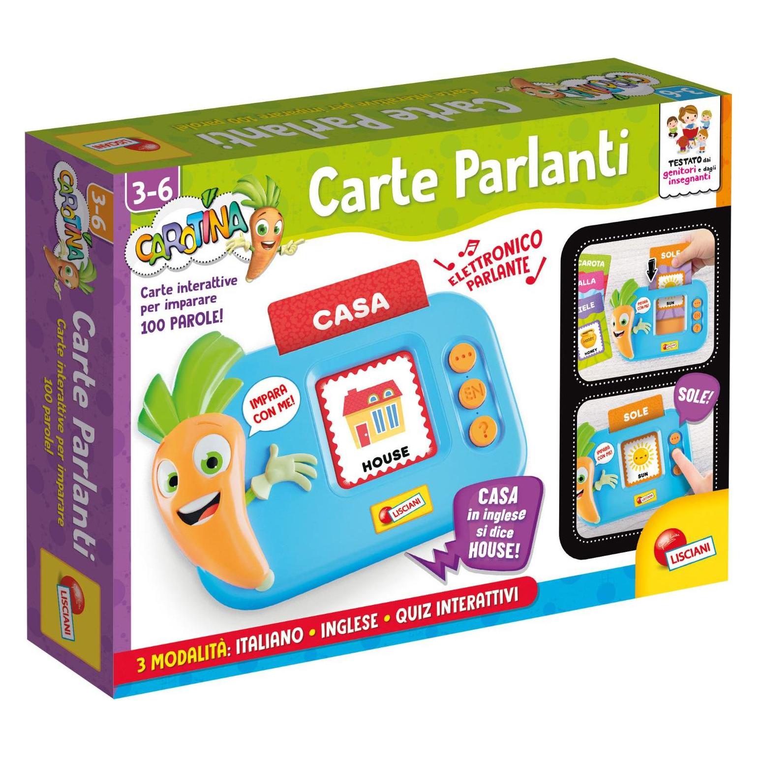 Lisciani Carotina Carte Parlanti (Englisch, Italienisch) (57460065)