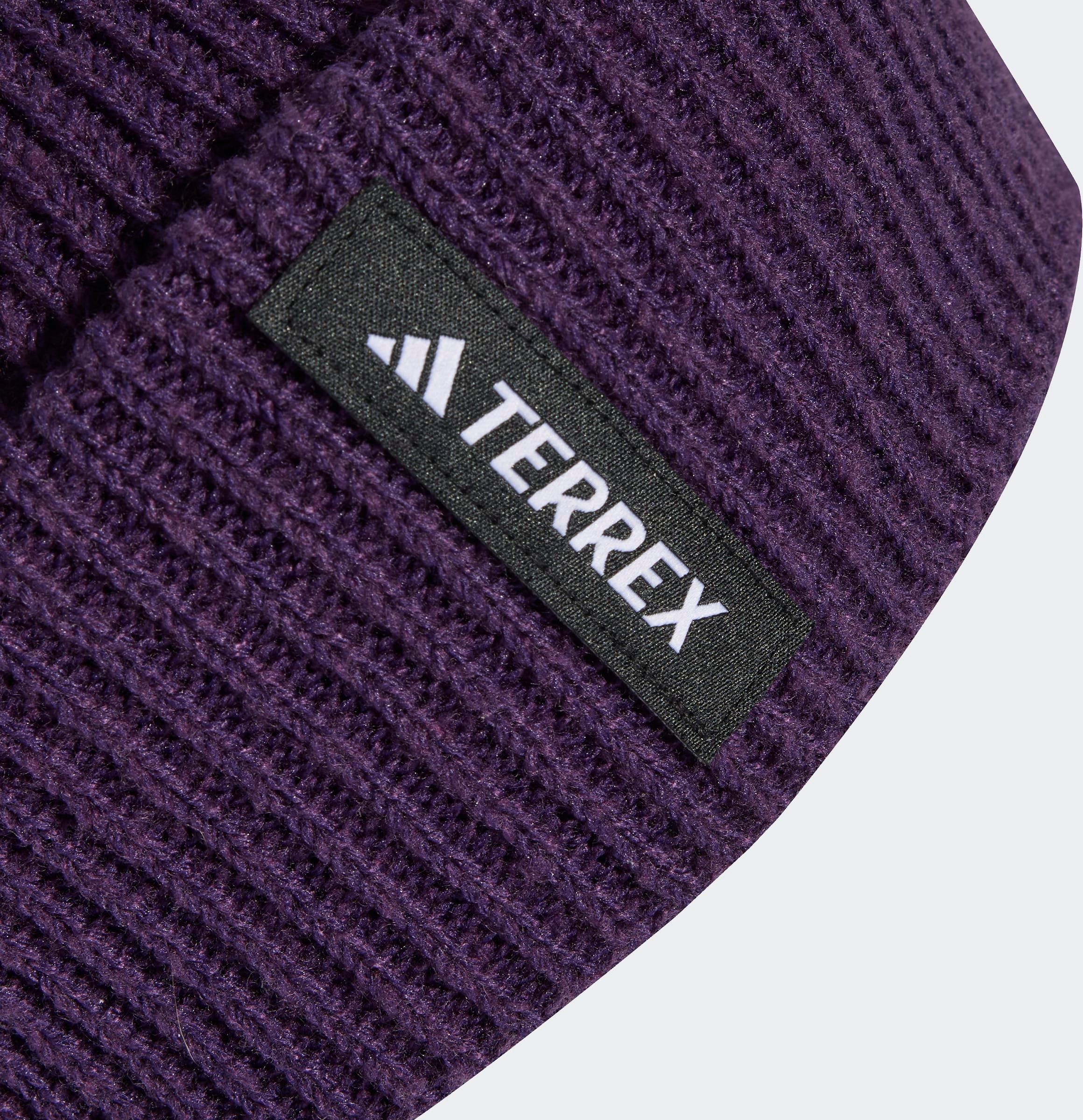 Beanie ADIDAS PERFORMANCE "MULTI BEANIE", lila (aurora plum), Obermaterial: 53% Polyester, 47% Polyacryl, Mützen Beanie, für Erwachsene, sportlich, aus Polyester und Polyacryl aurora plum Einheitsgröße