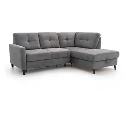 sit & more Ecksofa Valona Stoff Grau