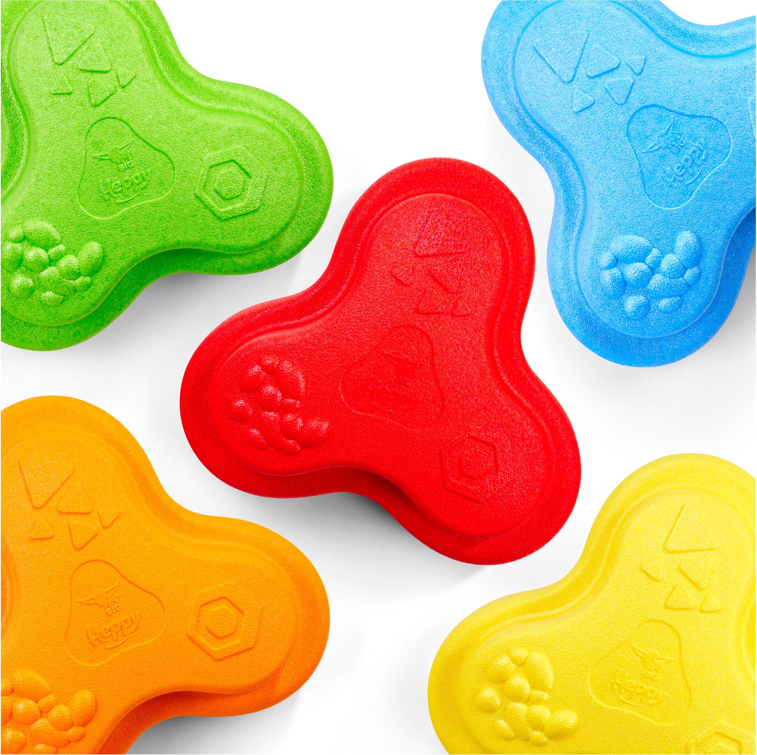 Balancetrainer BIG "BIG Heppy Rocks, Spielsteine", bunt, Balancetrainer, Kinder, B/H/L: 29cm x 9cm x 25cm Ø, Kunststoff, Balancetrainer, mit drei verschiedenen Oberflächenstrukturen, B:29cm H:9cm L:25cm