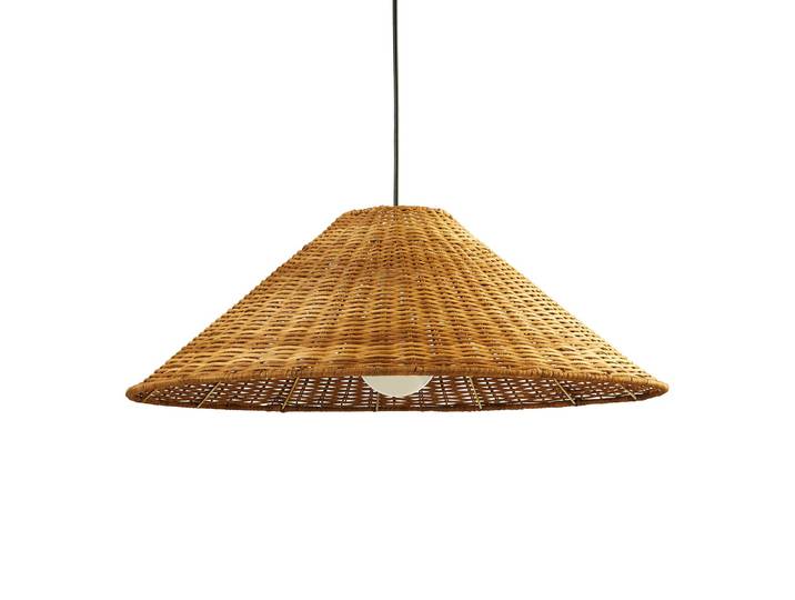 LEDS-C4 Holz Hängelampe Caribe, dimmbar, braun / rost, für Wohn- / Esszimmer, Holz, Landhaus / Rustikal, Pendelleuchte