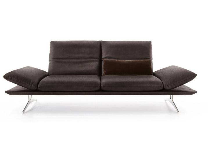 Ledersofa 2-Sitzer FRANCIS India schokobraun