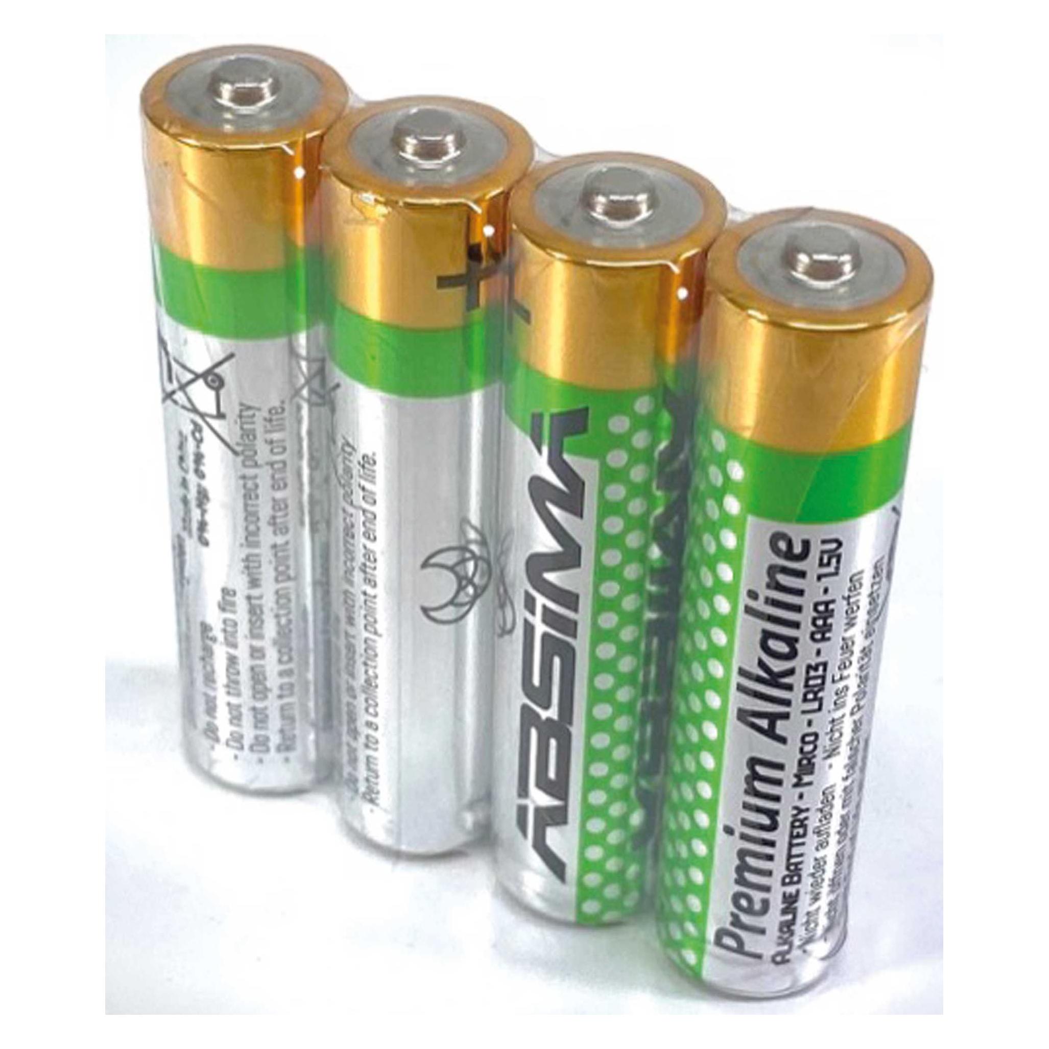 Absima AAA/Micro Premium Alkaline Batterien 1,5V (4er Pack) (4 Stk., AAA) (4120012)