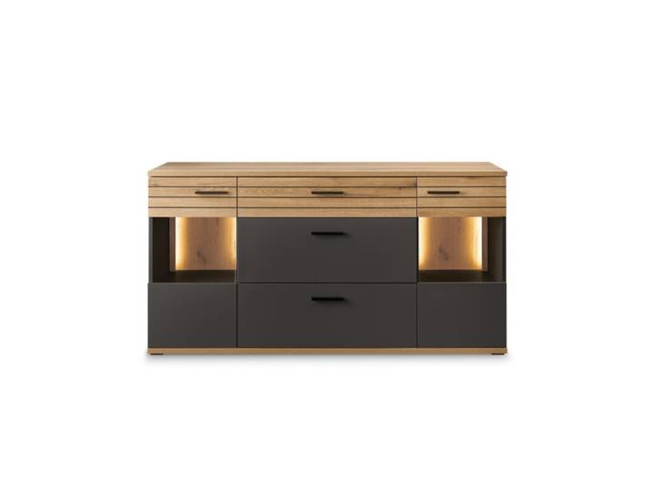 set one by Musterring Quincy Sideboard Type 02 – mit Glasaussc