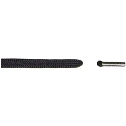 Schnürsenkel halbrund 200 cm schwarz