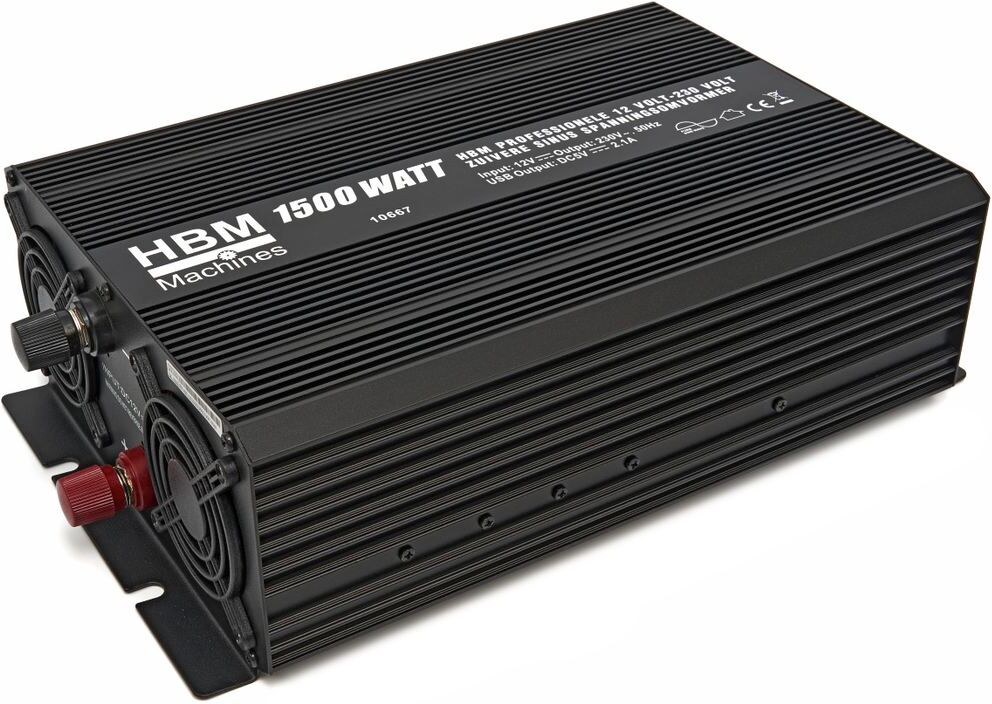 HBM Professional 12 Volt – 230 Volt reine Sinuswellen-Spannungswandler