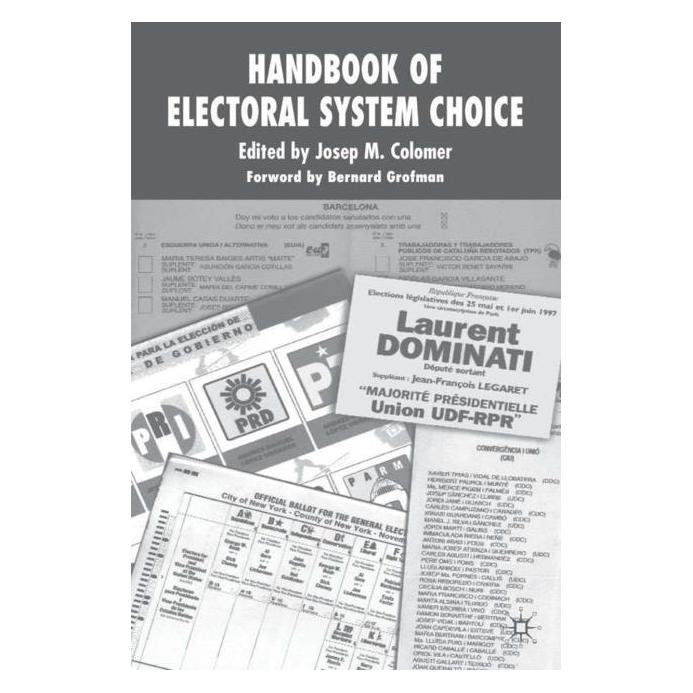 Palgrave Macmillan Uk The Handbook of Electoral System Choice (Englisch, Hardcover, J. Colomer) (63375799)