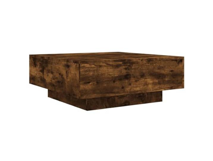Tmriohed Couchtisch Räuchereiche 80x80x31 cm Holzwerkstoff Sofatisch Moderner quadratischer Wohnzimmertisch in Räuchereiche-Optik. Vielseitig nutzbar als Teetisch oder Beistelltisch.