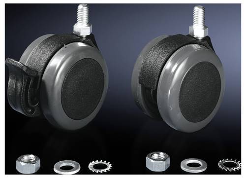 Rittal CP 6148.000 Doppel-Lenkrollen Kunststoff Schwarz 1St.