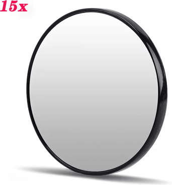 Inspire Curations 5X To 30X Suction Cup Magnifying Makeup Mirror black 15x