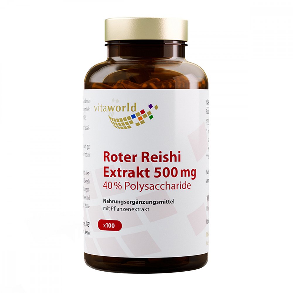 Vita World GmbH Roter Reishi Extrakt 500 mg 40% Polysacchar.kaps. 11219078