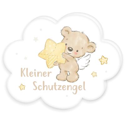 Dekokissen BABY BEST "Kleiner Schutzengel", bunt (bunt, bedruckt), B:29cm H:5cm L:33cm, Polyester, Dekokissen_Sitzkissen_Kissenhüllen, hochfarbig bedruckt
