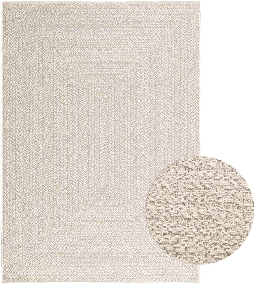 vidaXL Tapis ZIZUR crème 120x170 cm aspect de jute intérieur extérieur