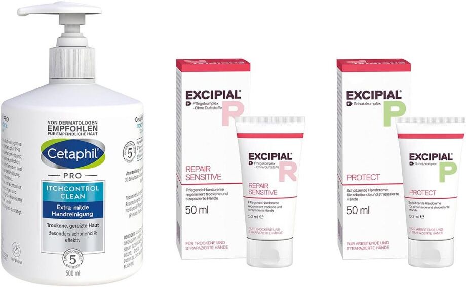 Excipial Hautschutz-Set: Reinigen, pflegen & schützen
