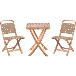 BISTRO-SET klappbar zertifiziertes Akazienholz Braun Calciano