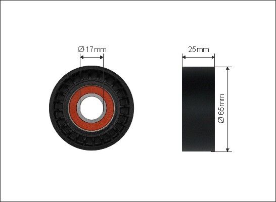 Caffaro Spannrolle, Keilrippenriemen 500240 Für Ford