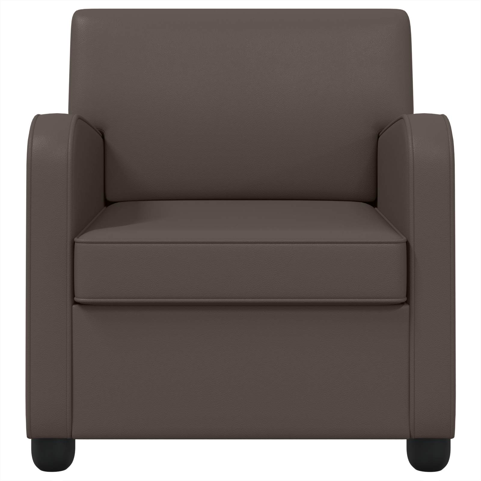 vidaXL Fauteuil Brun Brillant Simili cuir