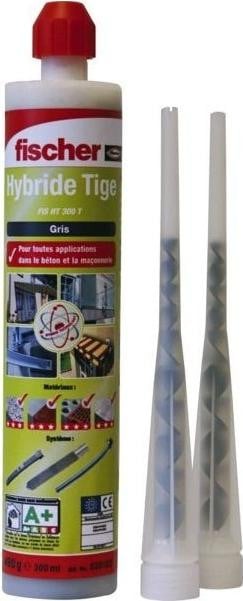 Fischer Chemische afdichtingsmassa HT, grijs, cartridge 380 ml
