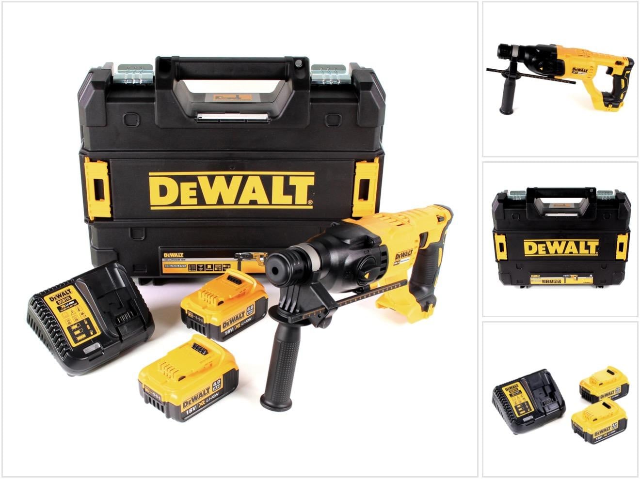 DeWalt DCH 133 M2 Accu Combihamer 18V 2.6J SDS Plus Brushless met 2x 4.0Ah Accu, Lader en TSTAK
