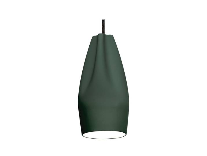 Pleat Box 13 Pendelleuchte E27 Dunkelheit Grün/Weiß - Marset - Esszimmer - Keramik