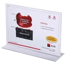 ab 10 Stk: A4 T-Ständer Querformat Acryl Aufsteller Werbeaufsteller Tischständer Tischaufsteller A4