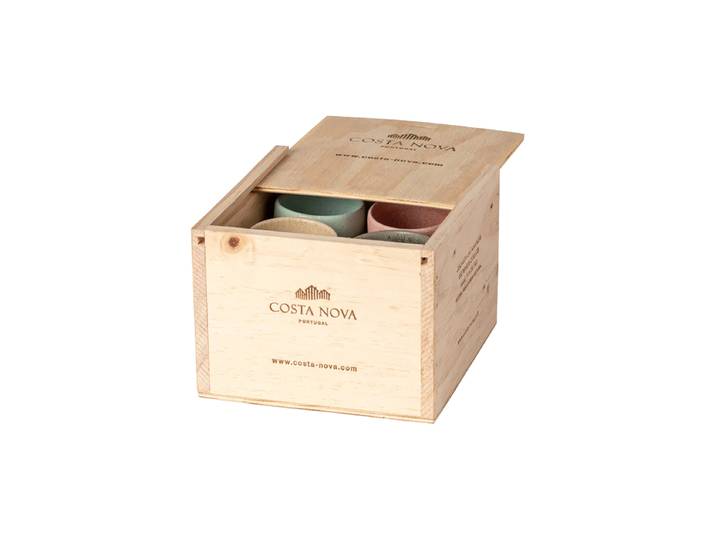 Handgefertigtes Geschenk-Set Espresso Becher „Arenito“ (8-teilig, assortiert) Multicolor assortiert Costa Nova