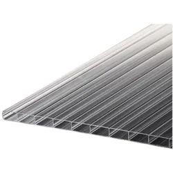 Doppelstegplatten 16 mm Farblos ANTIHAGEL Breitkammer 16/32 Polycarbonat 980 x 2500
