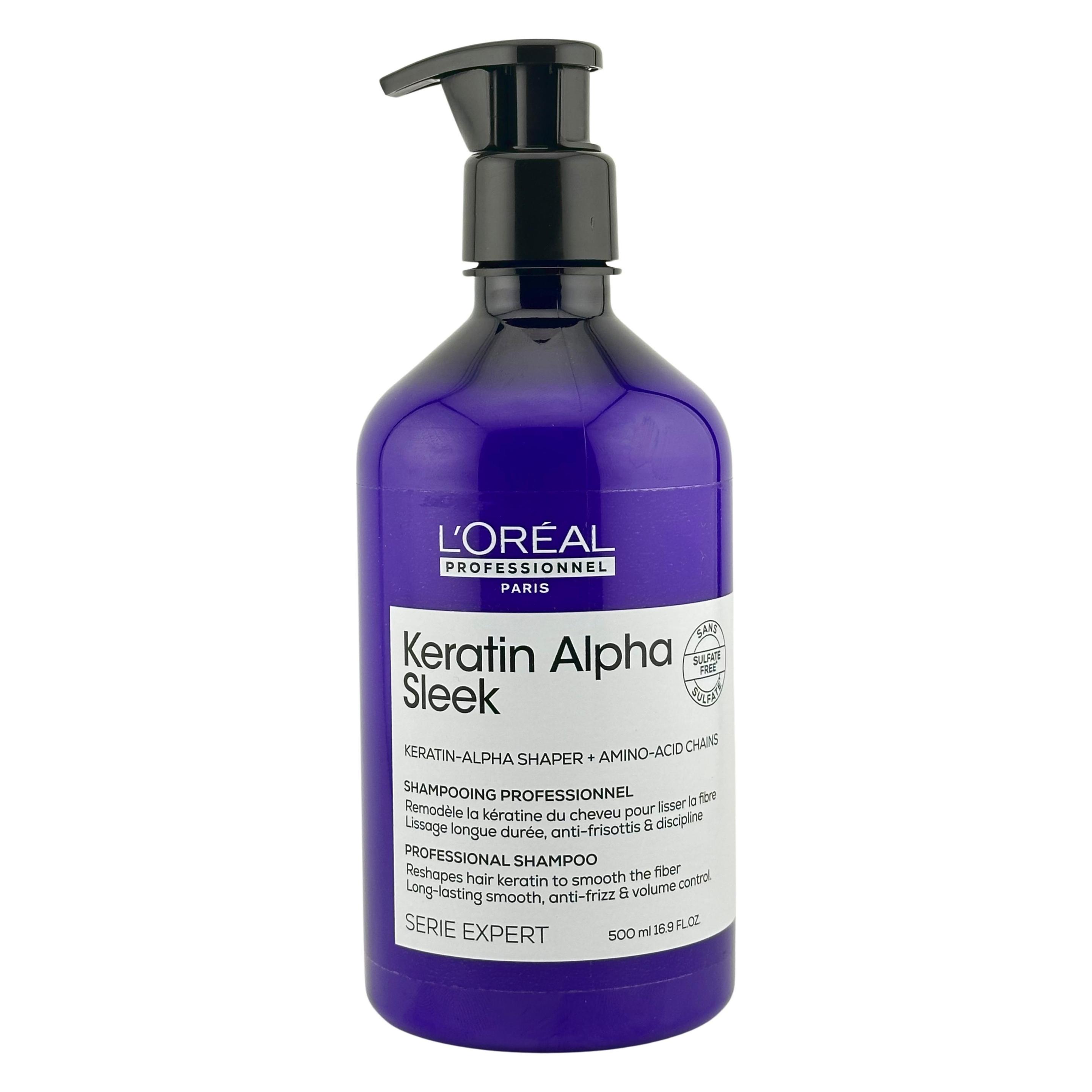 L'Oréal Professionnel Keratin Alpha Sleek (Läuse Shampoo, 500 ml) (E4566000)