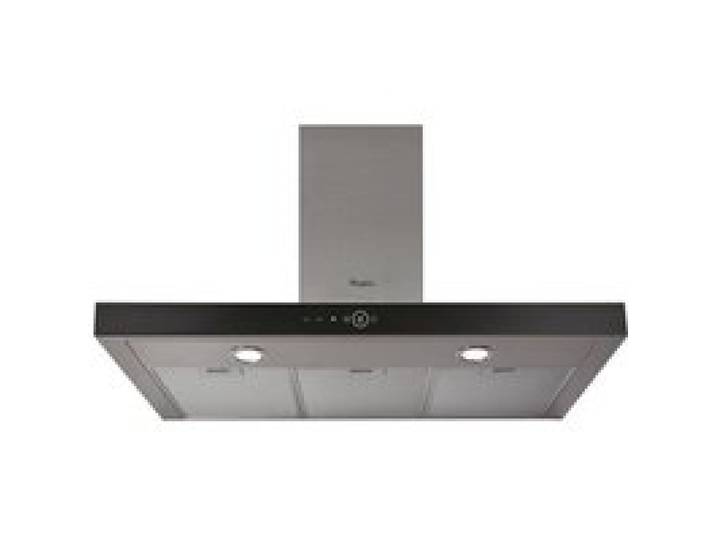 Hotte box décorative - WHIRLPOOL AKR759/1IX - Larg 90 cm - Evacuation/recyclage - 74dB - 3 vitesses - Inox
