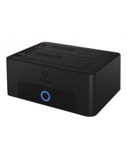 ICY BOX HDD-Dockingstation 2,5" / 3,5" gemeinsam genutzt 6,4 cm/8,9 cm SATA 6Gb/s USB 3.0 Schwarz (IB-1232CL-U3)