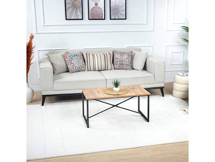 Livabliss Kalix Wohnzimmer Teppich modern – Abstrakt Design in Marmor Optik für Wohnzimmer 200x275 cm, Esszimmer, Schlafzimmer - Marmor Teppiche groß, weicher Teppich Kurzflor in Creme