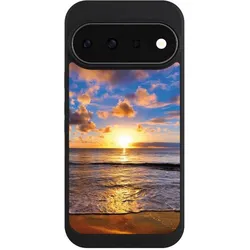 Nivocase Handyhülle für Google Pixel 11 Pro Hülle NIVOpure Case Schwarz Meer Sonnenuntergang Strand (Google Pixel 11 Pro), Smartphone Hülle, Schwarz