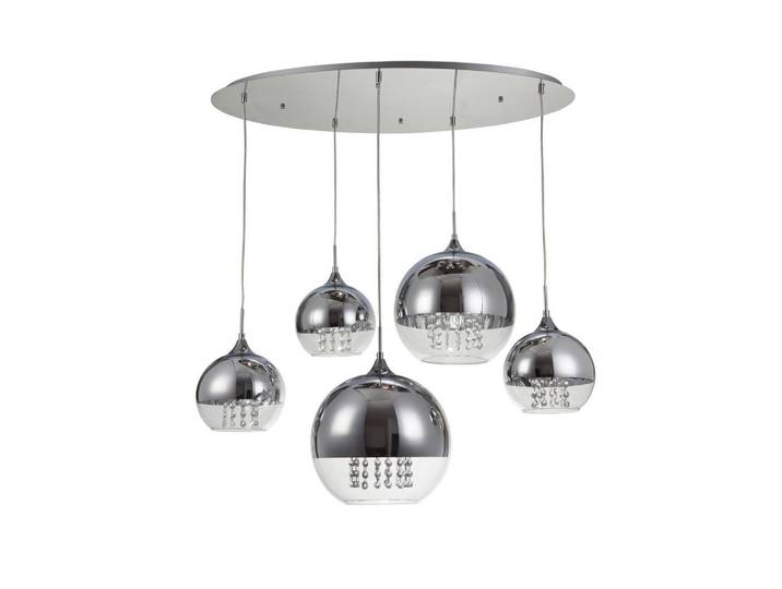 Pendelleuchte Fermi Nickelfarben max. 60 Watt