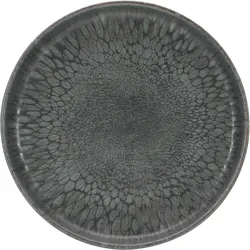Dessertteller VOLCANO DARK (DH 22x2,60 cm) - schwarz - DH 22x2,60 cm
