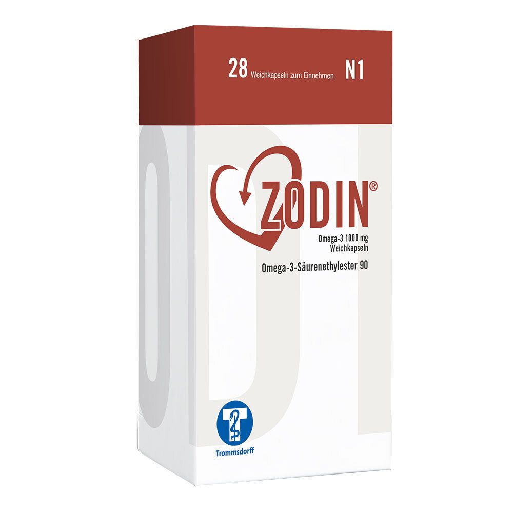 Zodin Omega-3 1000 mg Weichkapseln 28 St