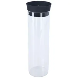 Excellent Houseware 4er-Set Glaskaraffe aus Borosilikatglas, 1 l, Serviergefässe, Transparent